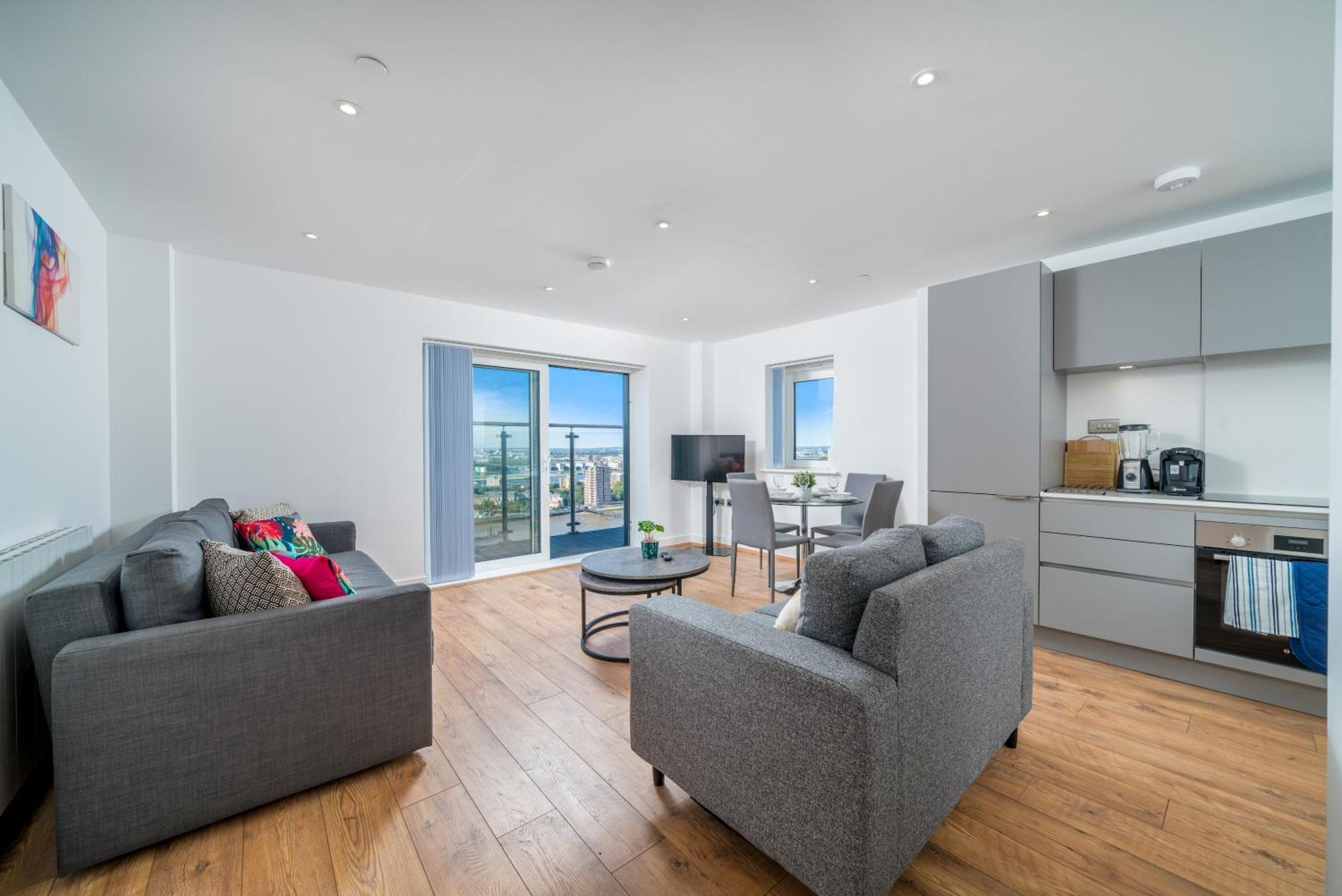 Skyvillion - London River Thames Top Floor Apartments By Woolwich Ferry, Mins To London Excel, O2 Arena , London City Airport With Parking Bagian luar foto